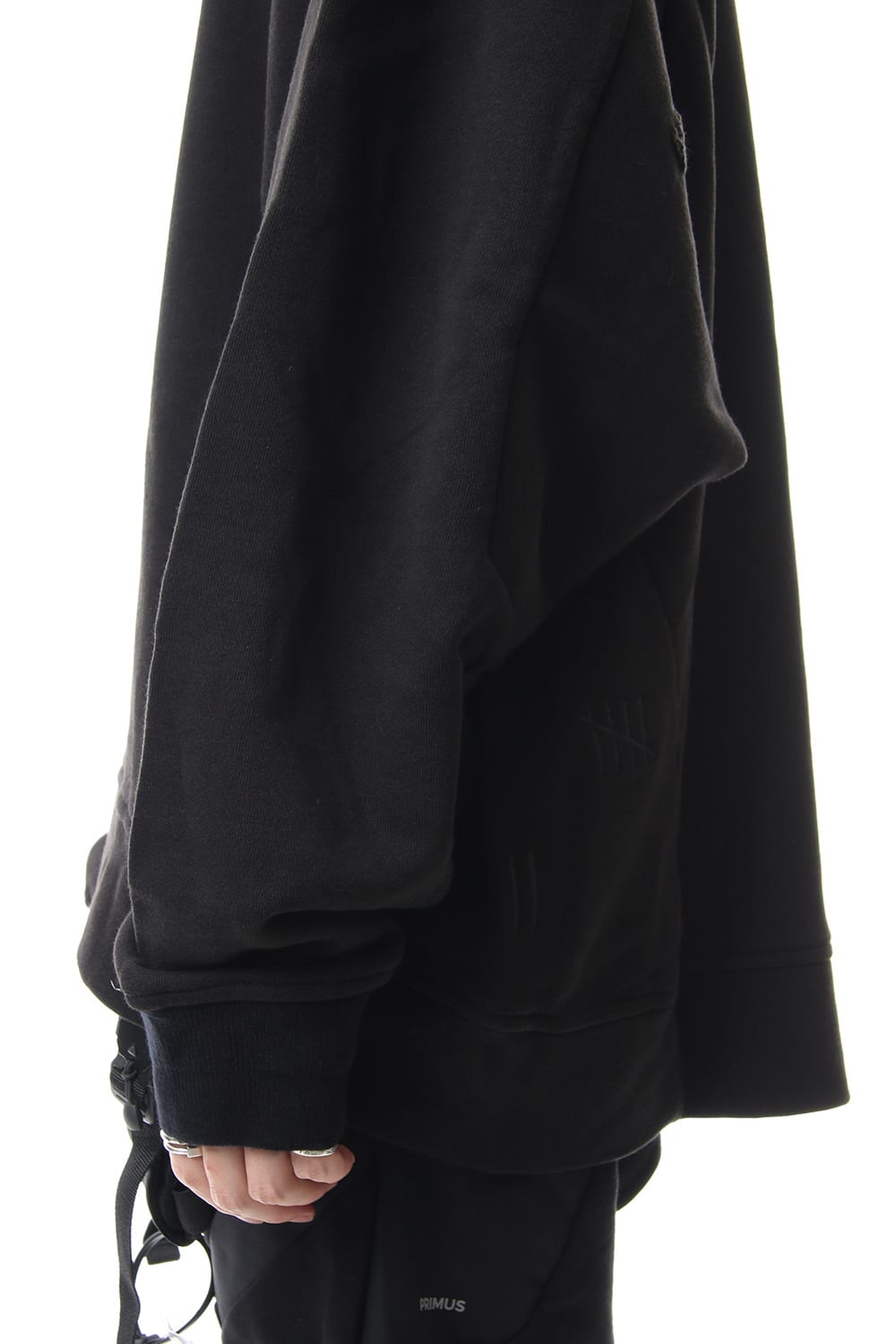 Damage Printed Sweat Black