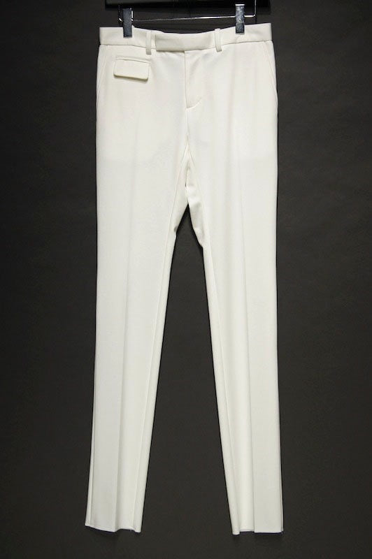GalaabenD 15SS High Compact Lyocell Kersey Tapered Pants OFF  WHITE