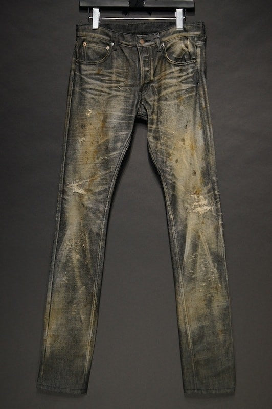 GalaabenD  15SS BASIC 14oz Denim Real Vintage Pants (BLACK)