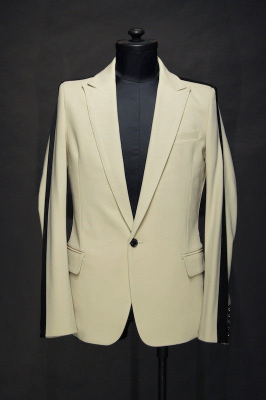 GalaabenD  16SS COOL MAX 1B Tailored Jacket BEIGE×BLACK