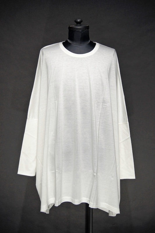 GalaabenD  16SS Ly/C Plain stitch Bio Silket Cut Sew OFF WHITE