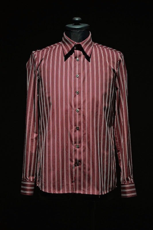 GalaabenD 16S Dobbie Regimental Stripe Shirt (Regular Collar) RED