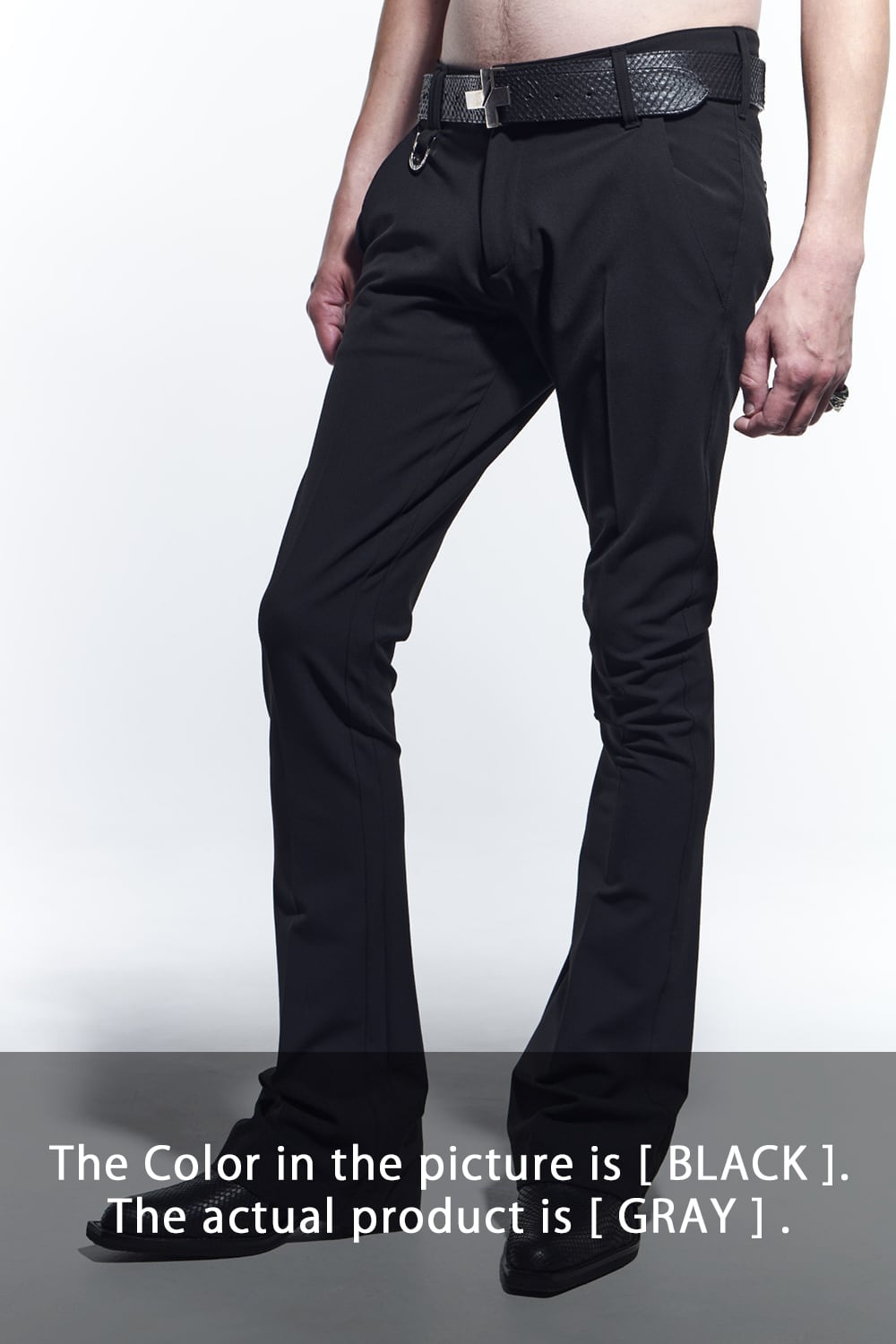 Flare Slacks Grey
