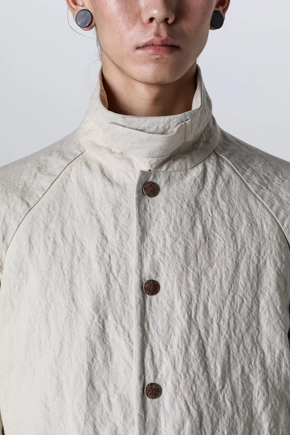 ジャケット カナパコットンメタルシュリンク