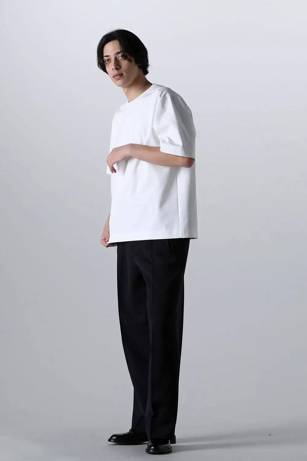 ショートスリーブTシャツ White × White cord