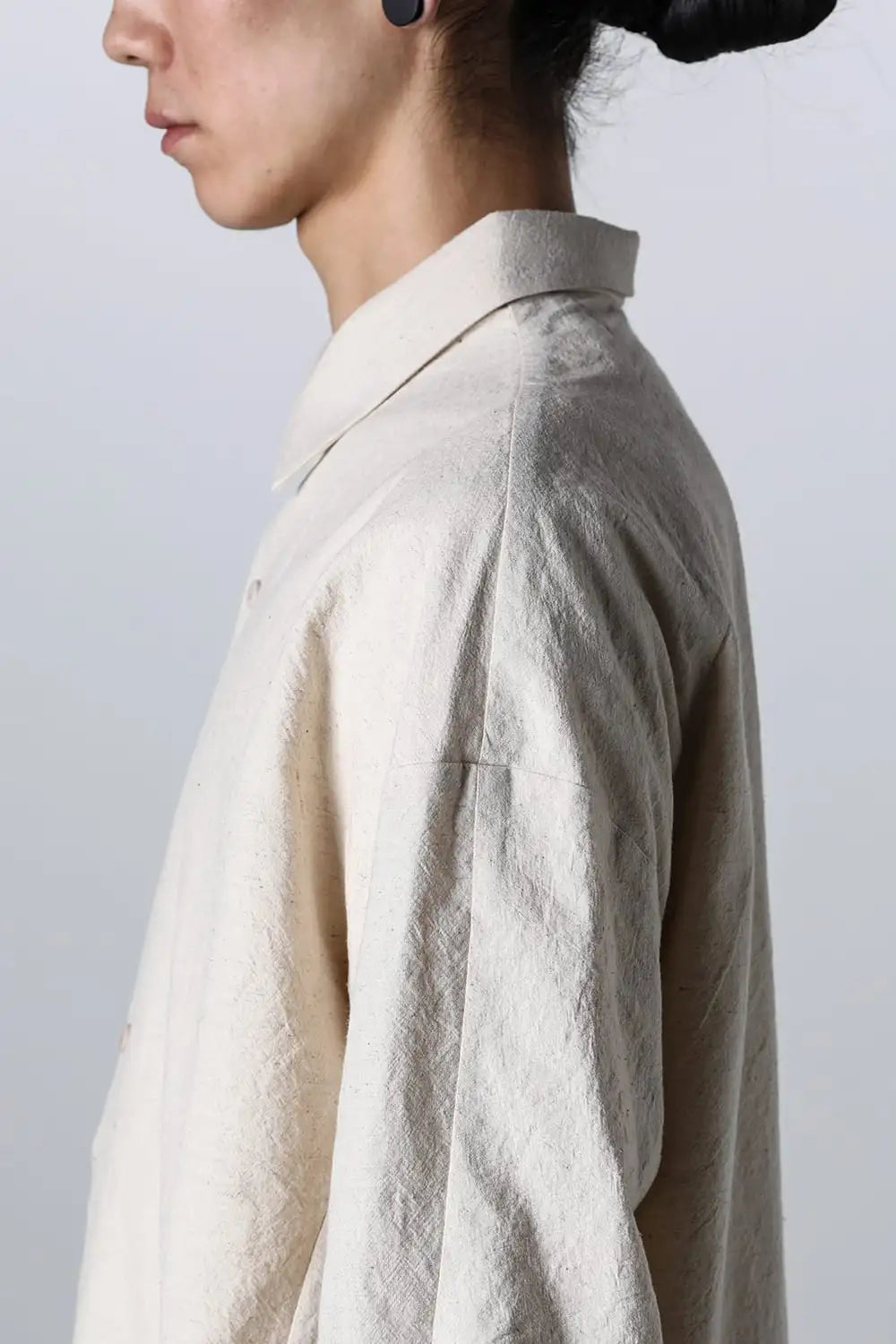 シャツ ルーズフィット コットンヘンプ