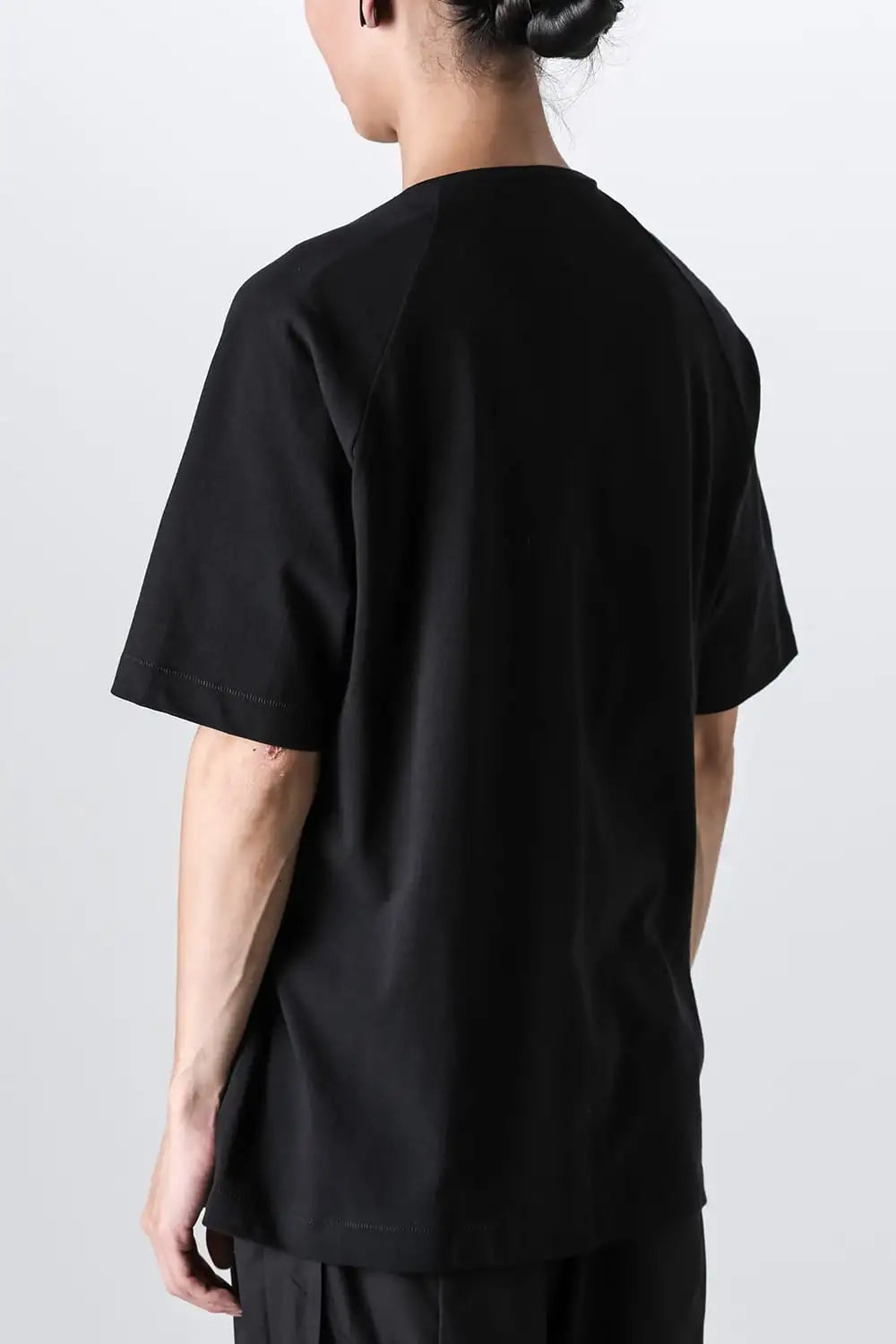 Short sleeve cotton jersey Black