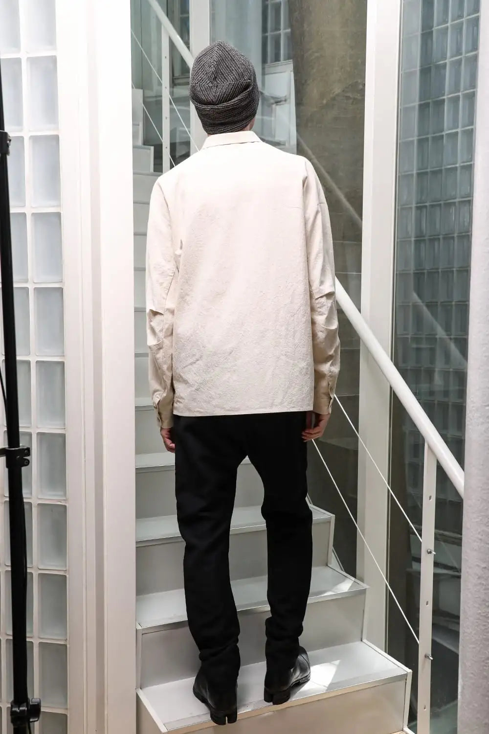 シャツ ルーズフィット コットンヘンプ