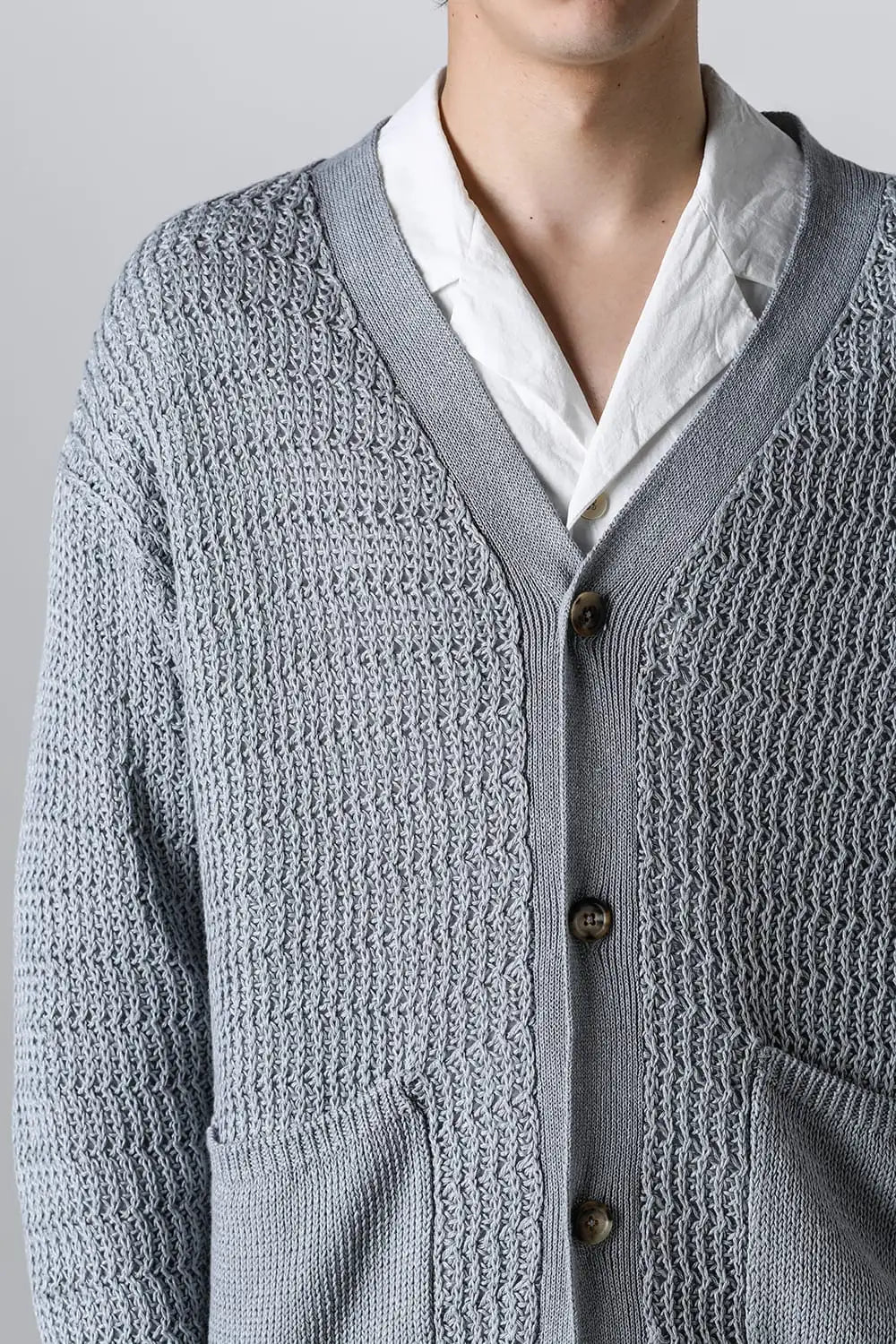 ディバーテッド リブカーディガン