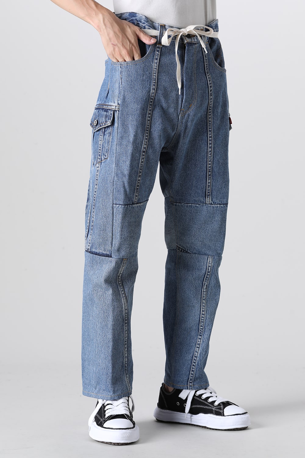 Denim Cargo Pants - M2