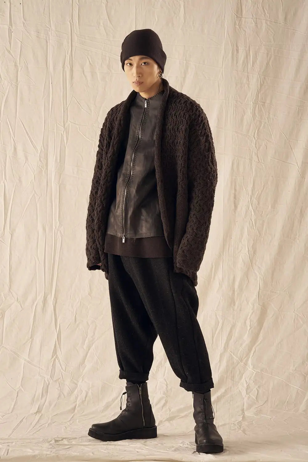 Leather  jacket  calf / silk   bonded