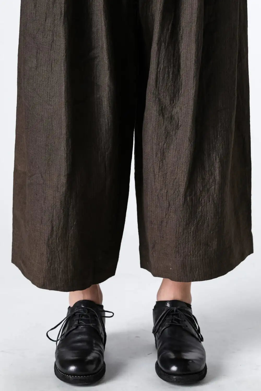 プレーテッドエクストラワイドレッグトラウザーズ