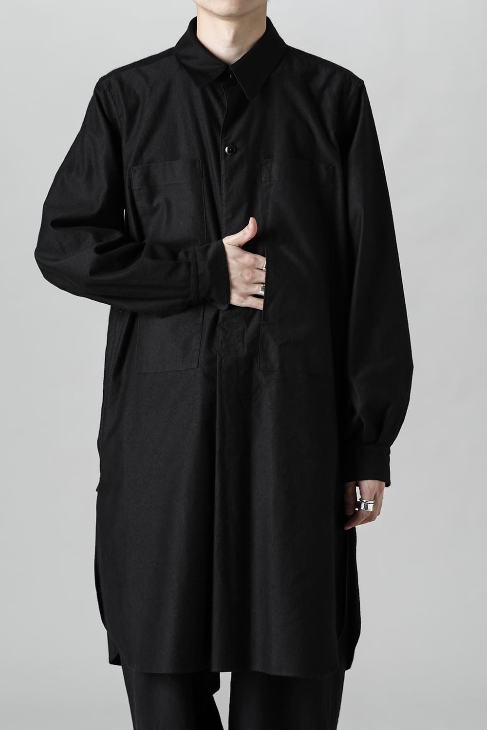 SH-037 Grandpa Shirts  Black