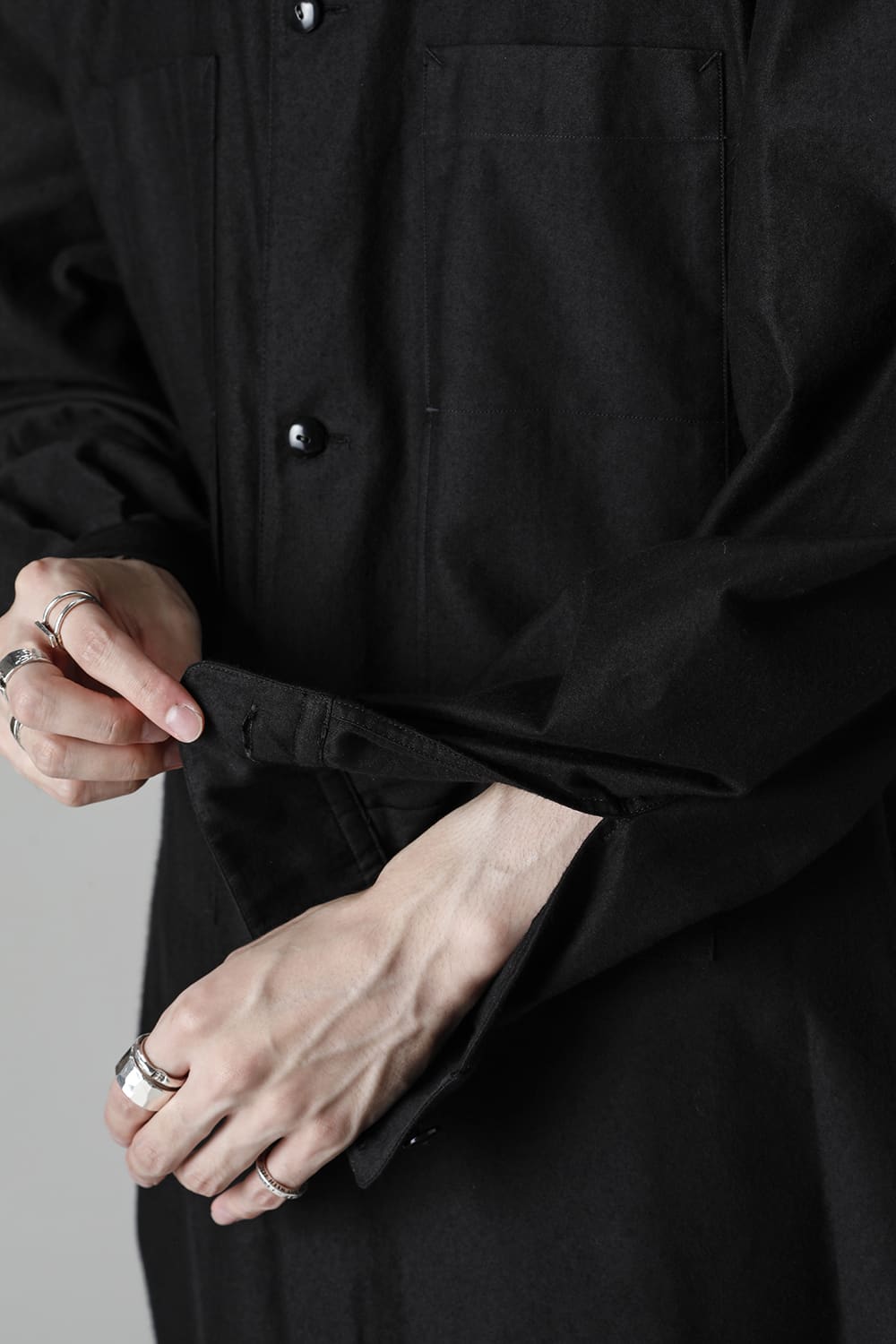 SH-037 Grandpa Shirts  Black