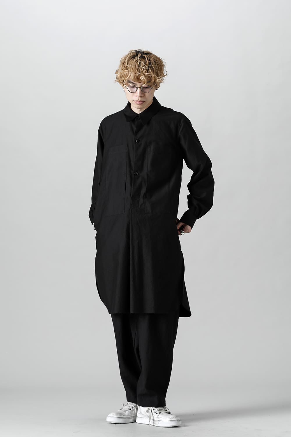 SH-037 Grandpa Shirts  Black