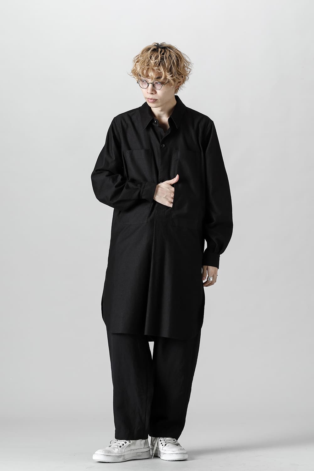 SH-037 Grandpa Shirts  Black