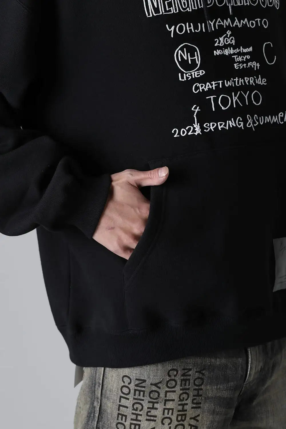 NEIGHBORHOOD × Yohji Yamamoto Pint Hoodie Black