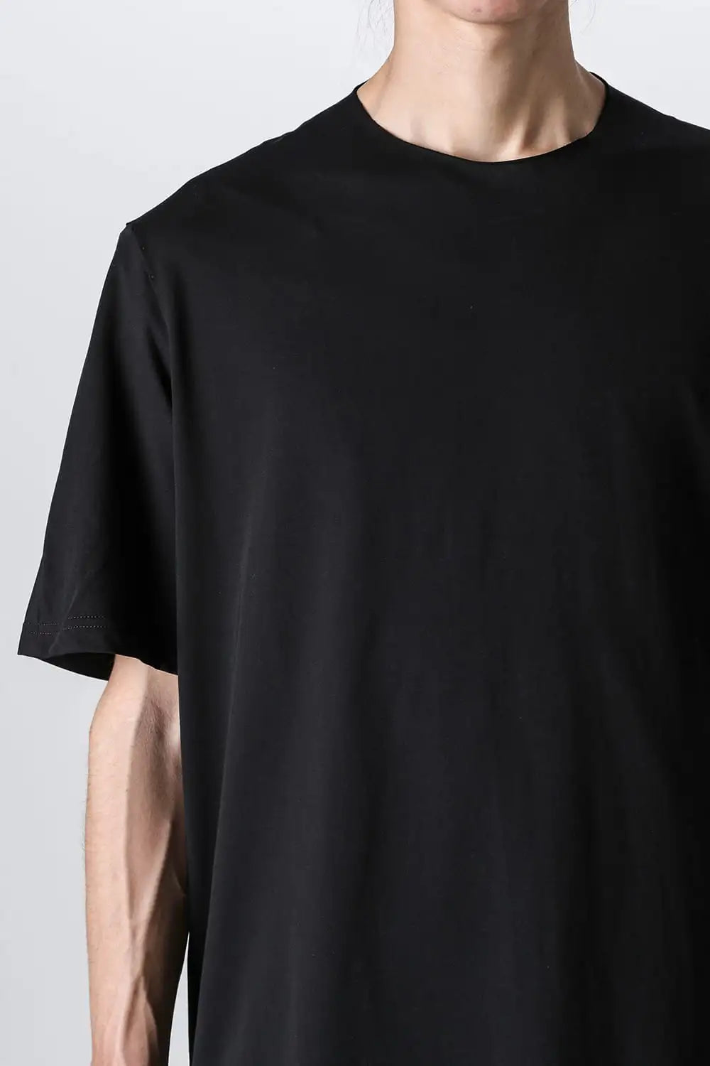 Short sleeve high twist jersey Black