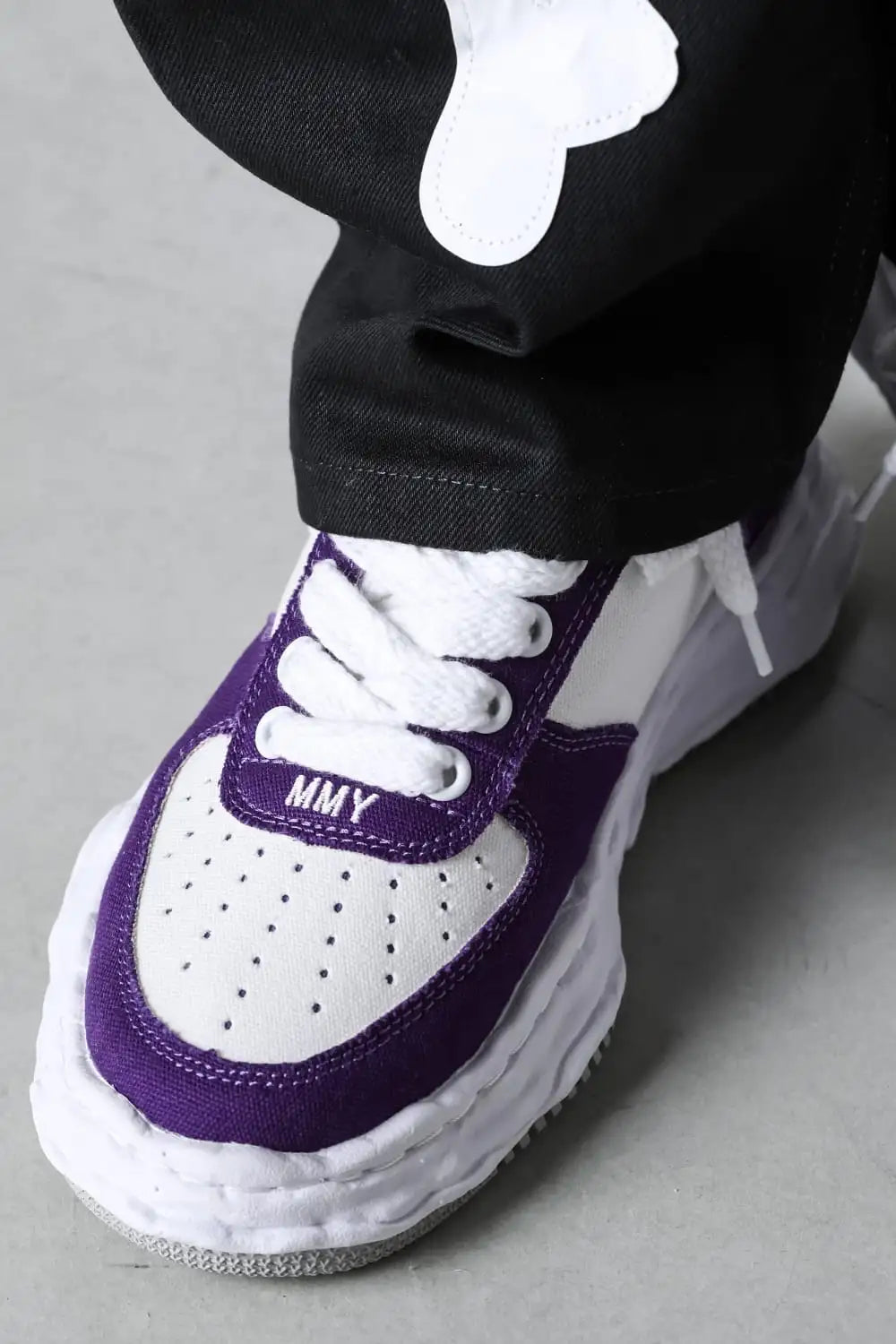 WAYNE Original sole Canvas Low-Cut sneakers Purple/White