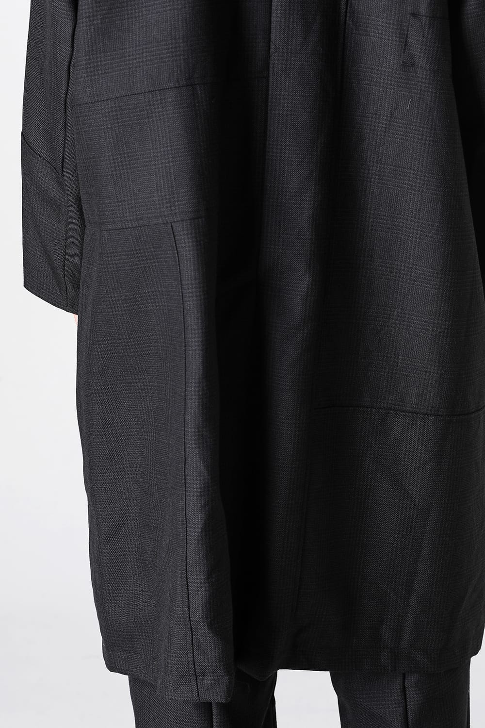 パッチワーク リラックス フィット コート グレン チェック FIGS