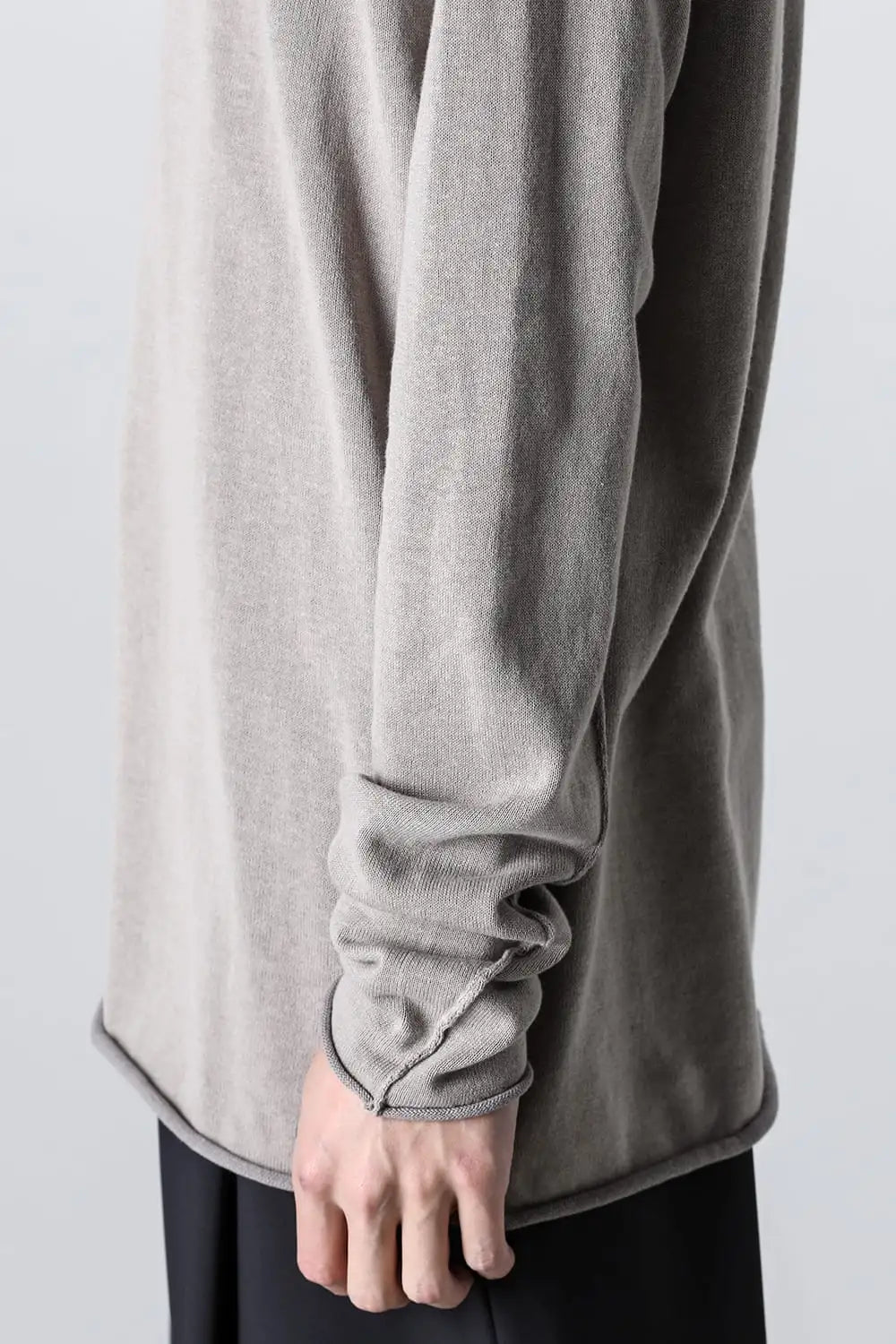ロングスリーブハイツイストコットン Light Gray