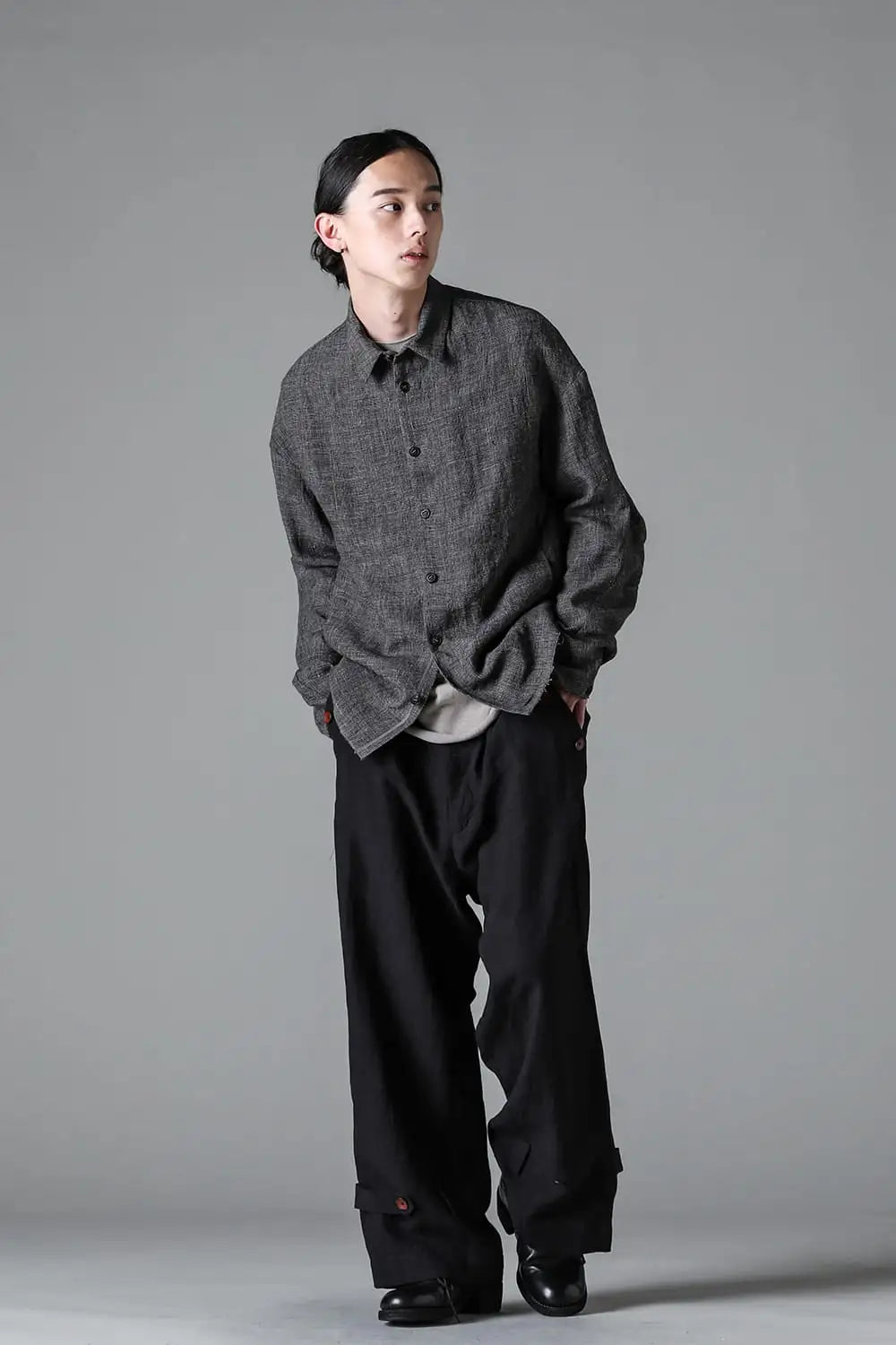 ジャケット リネン グレンチェック