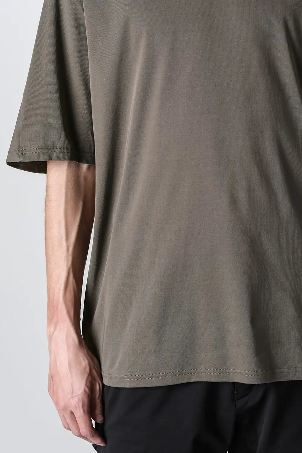 Short sleeve high gauge jersey Olive