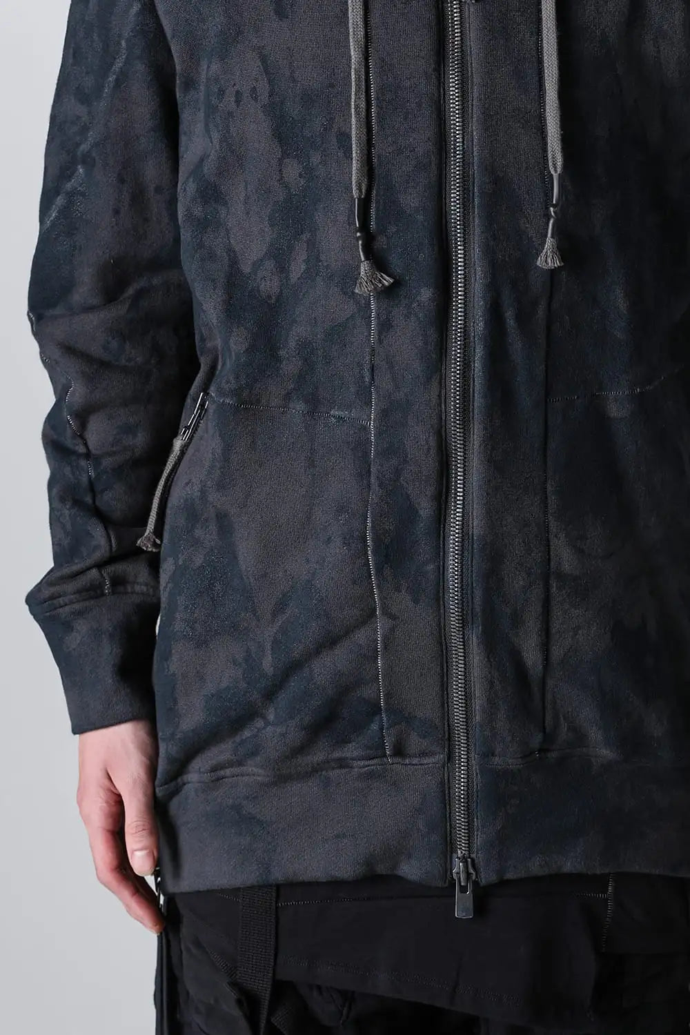 Untwisted Fleece-Lined Coating Hooded Jacket