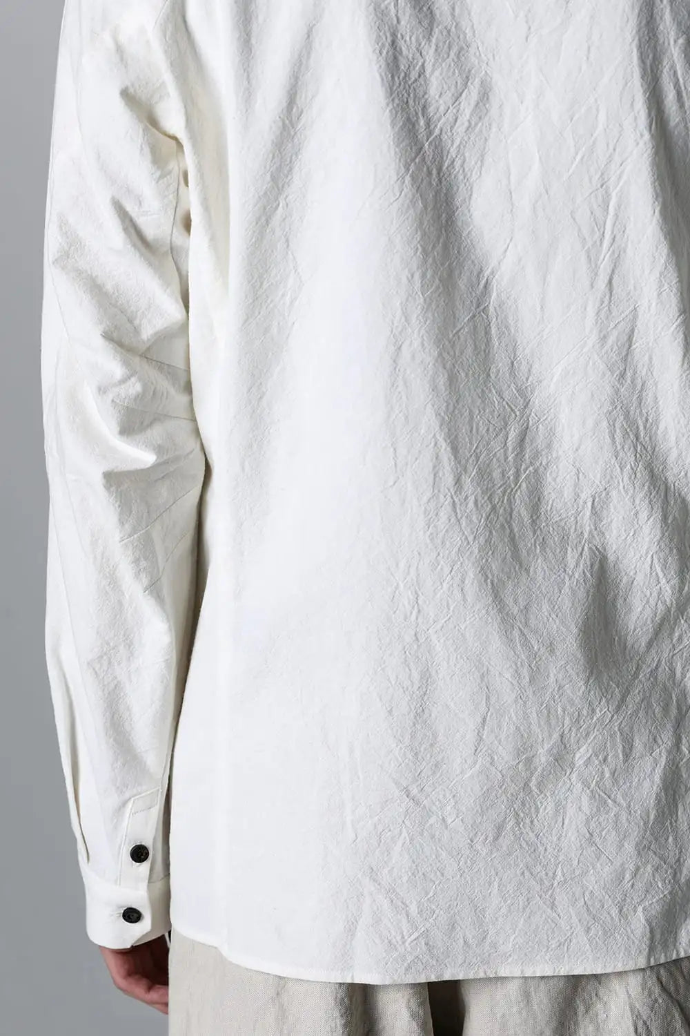 High neck shirt cotton / hemp