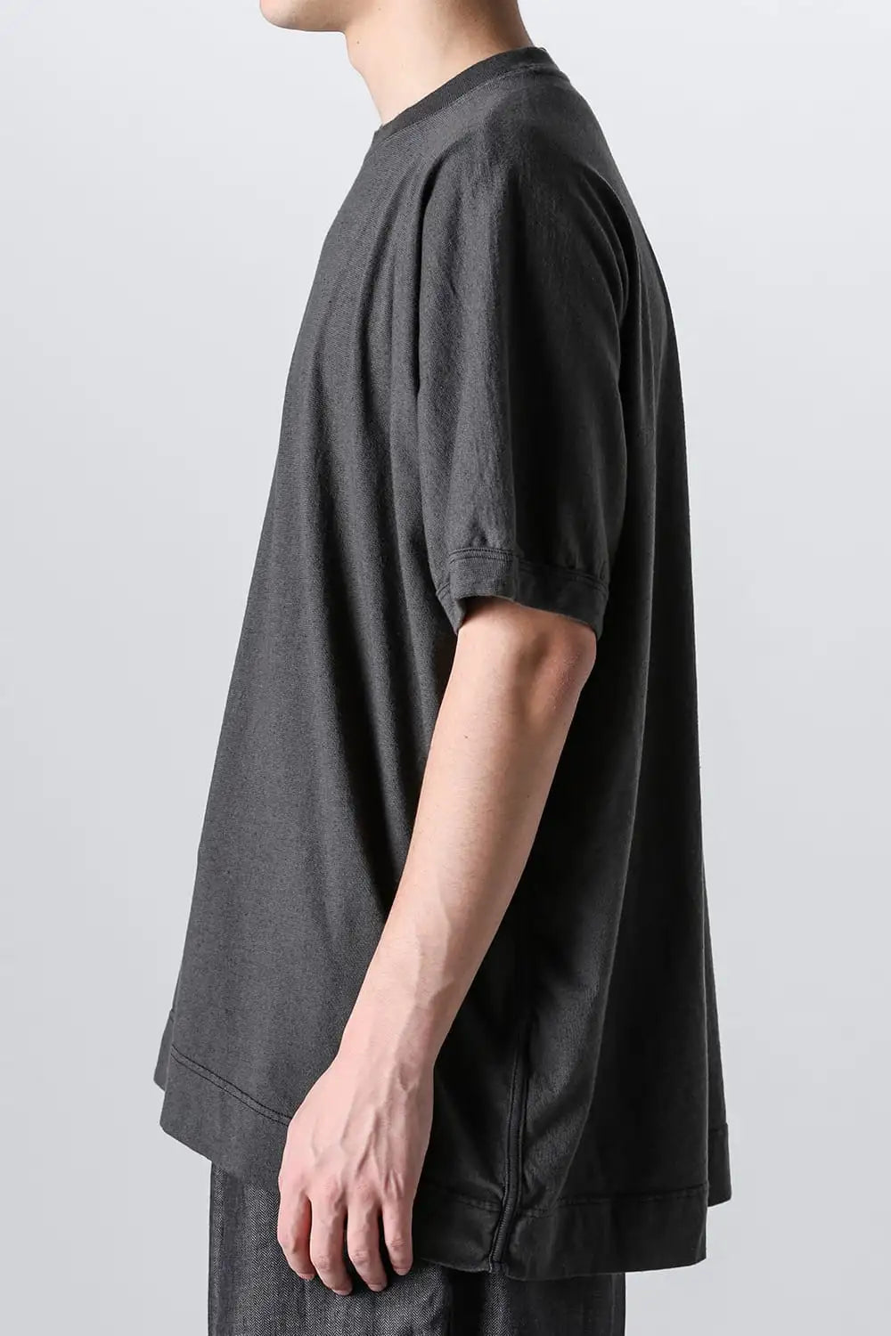 BASIC TEE Cotton Hemp Jersey BLACK