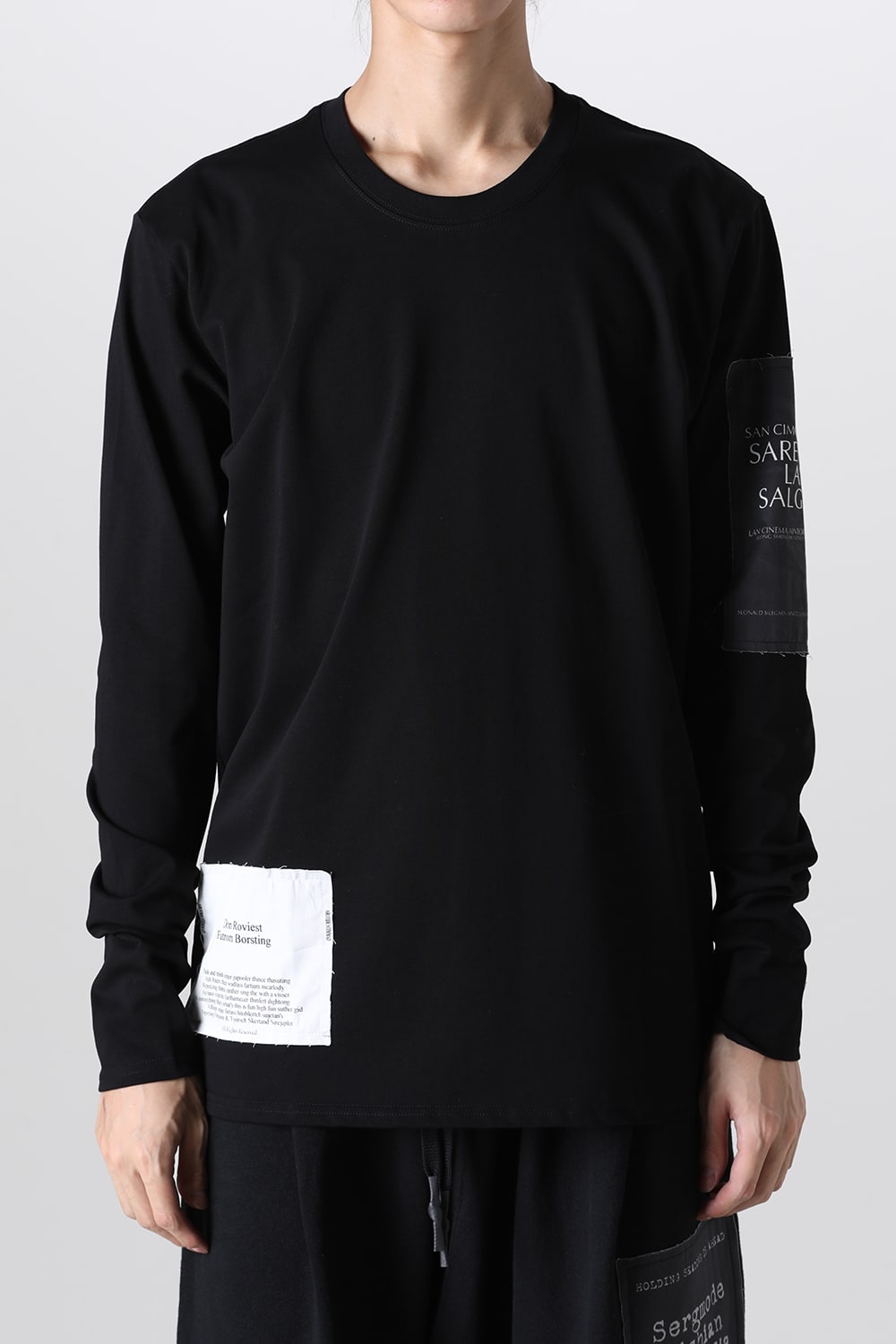 Long Sleeve T-shirt w/Printed Patches