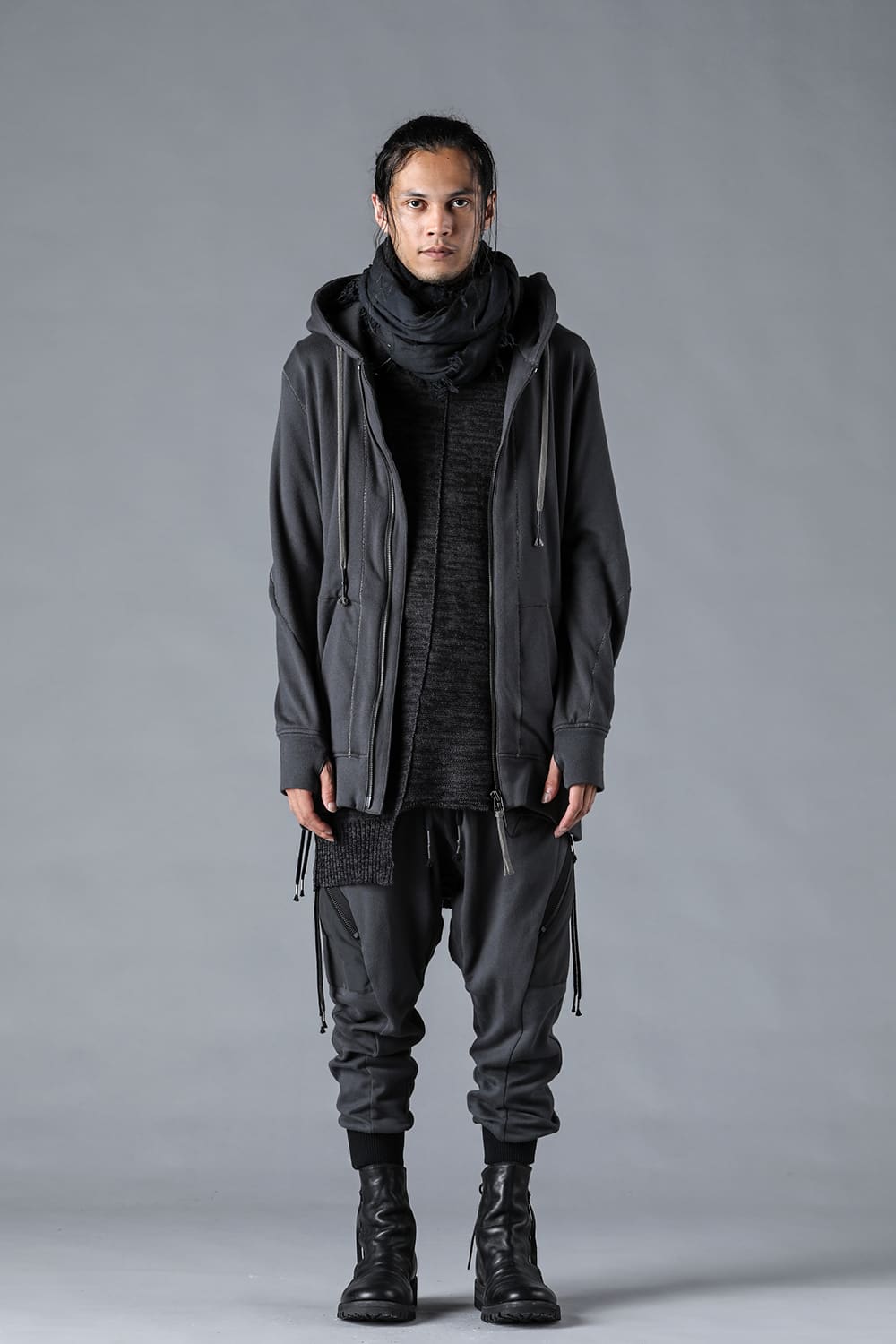 Untwisted Fleece-Lined Hooded Jacket