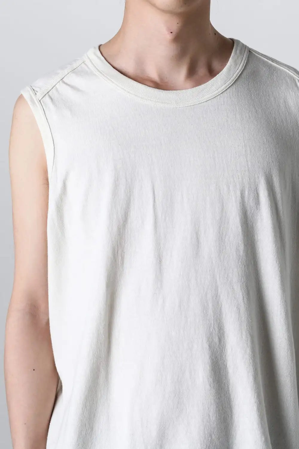 SLEEVELESS TEE Cotton Hemp Jersey KINARI