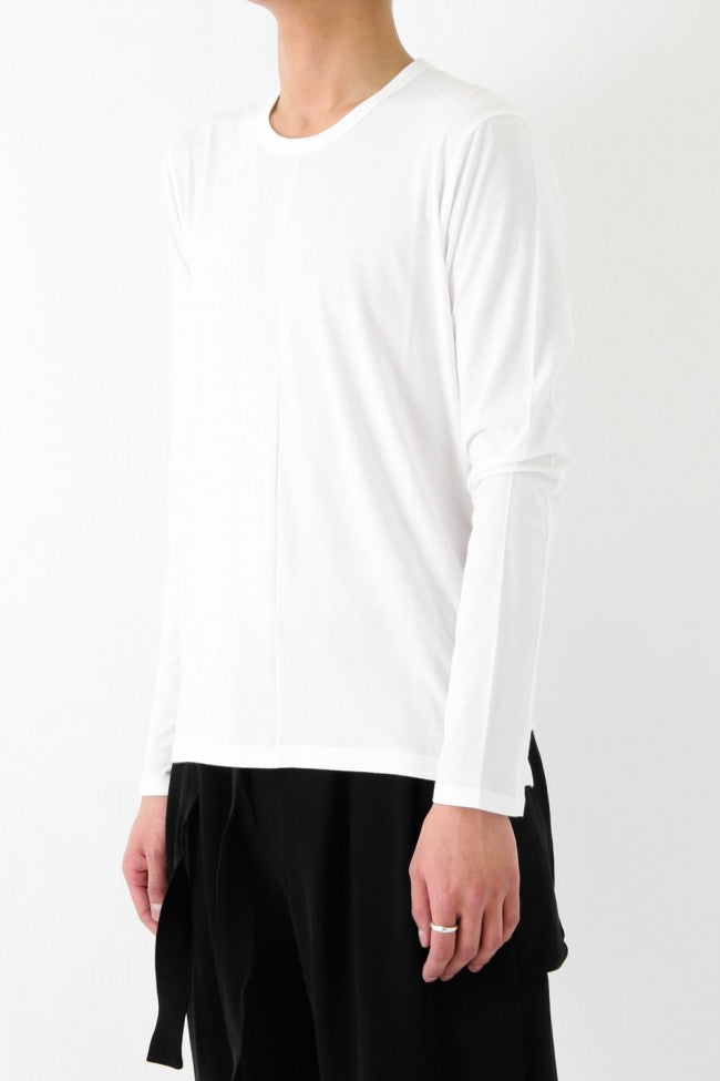 17SS Supima Cotton Long Sleeve T WHITE