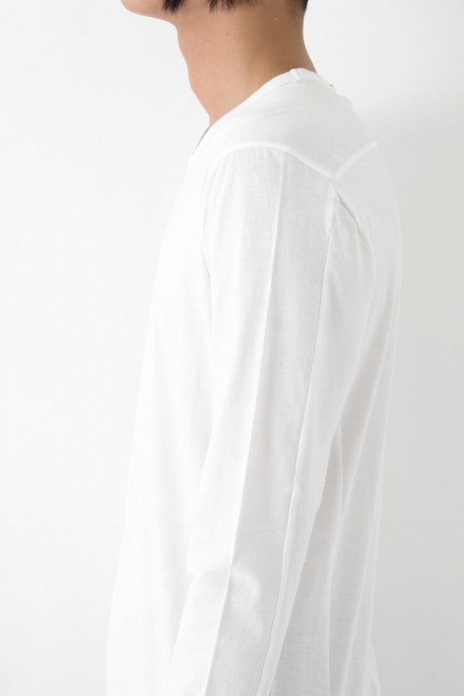 17SS Supima Cotton Long Sleeve T WHITE