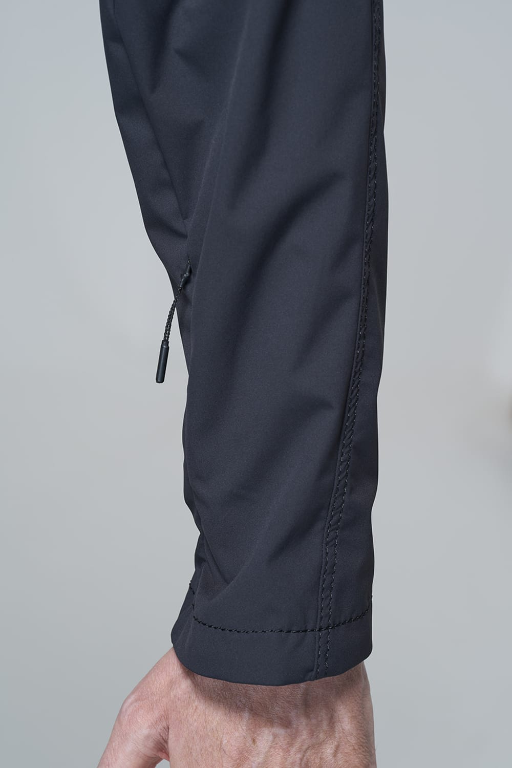 Hooded jacket merino wool jersey bonding