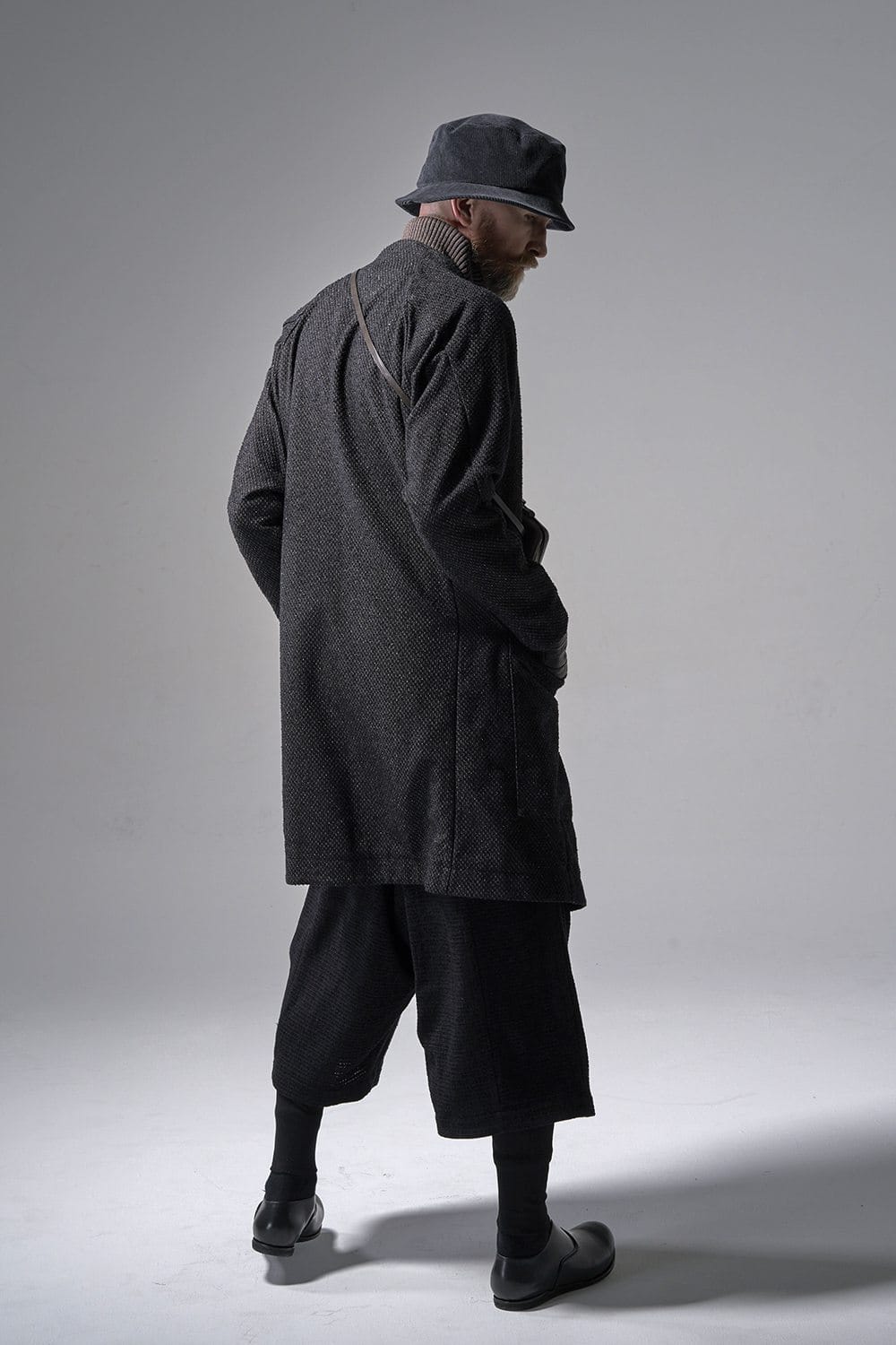 Layerd pants Silk tweed