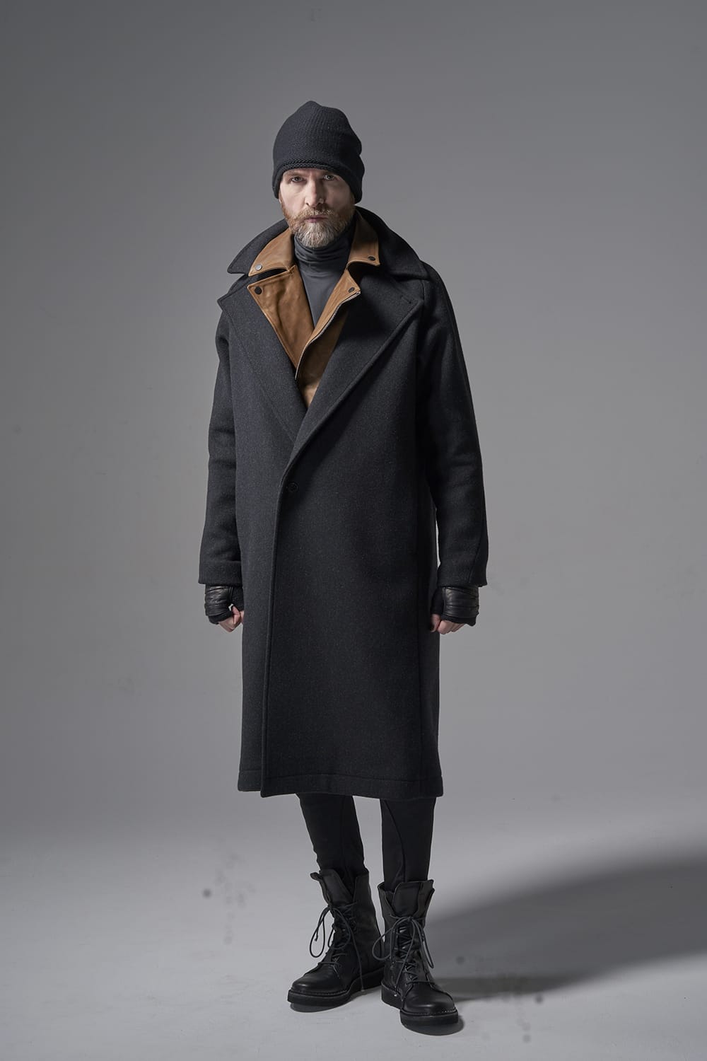 GUIDI Calf Leather Double Riders Jacket Beige