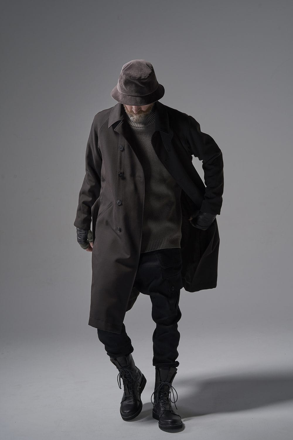 Coat structure Wool gabardine