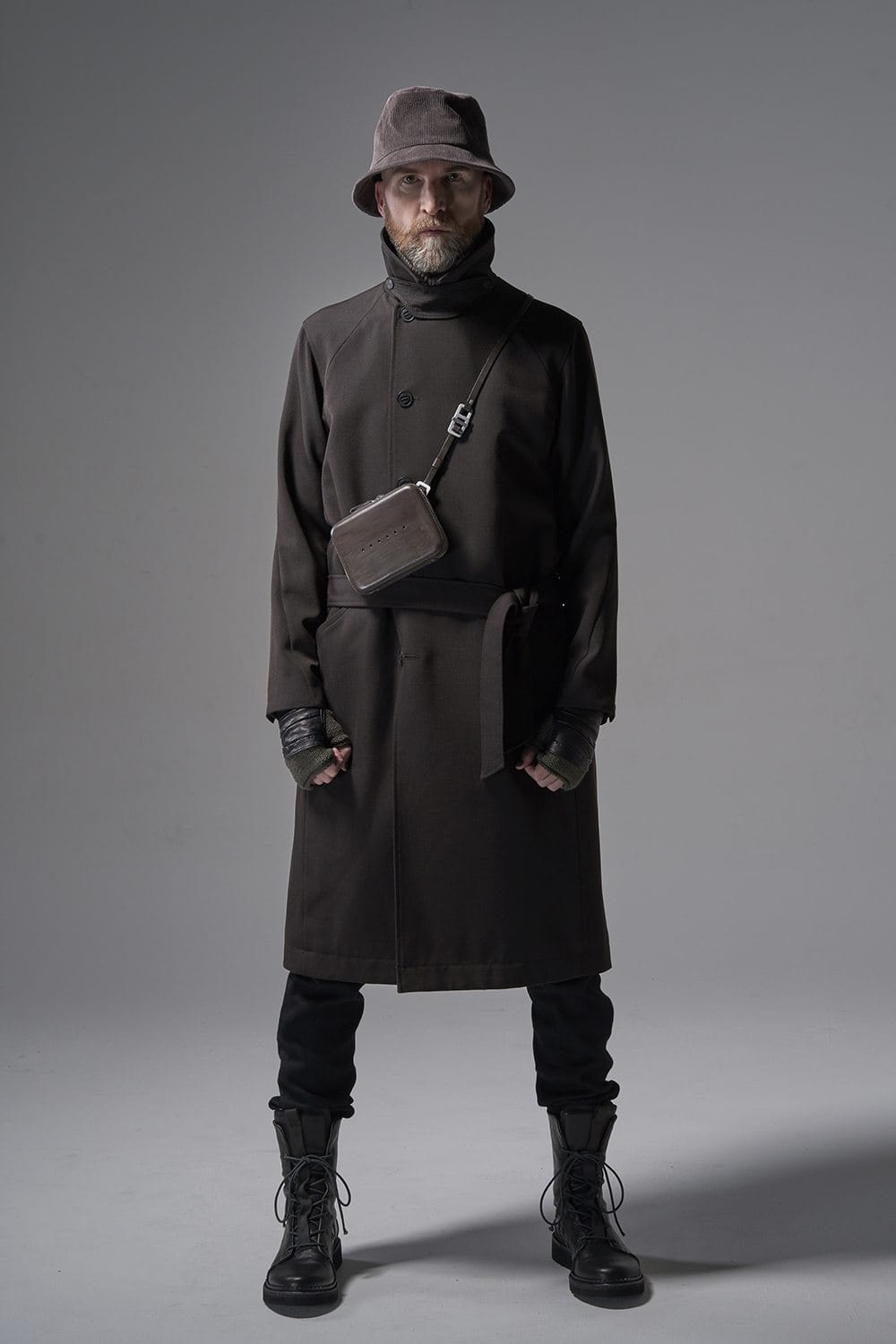 Coat structure Wool gabardine