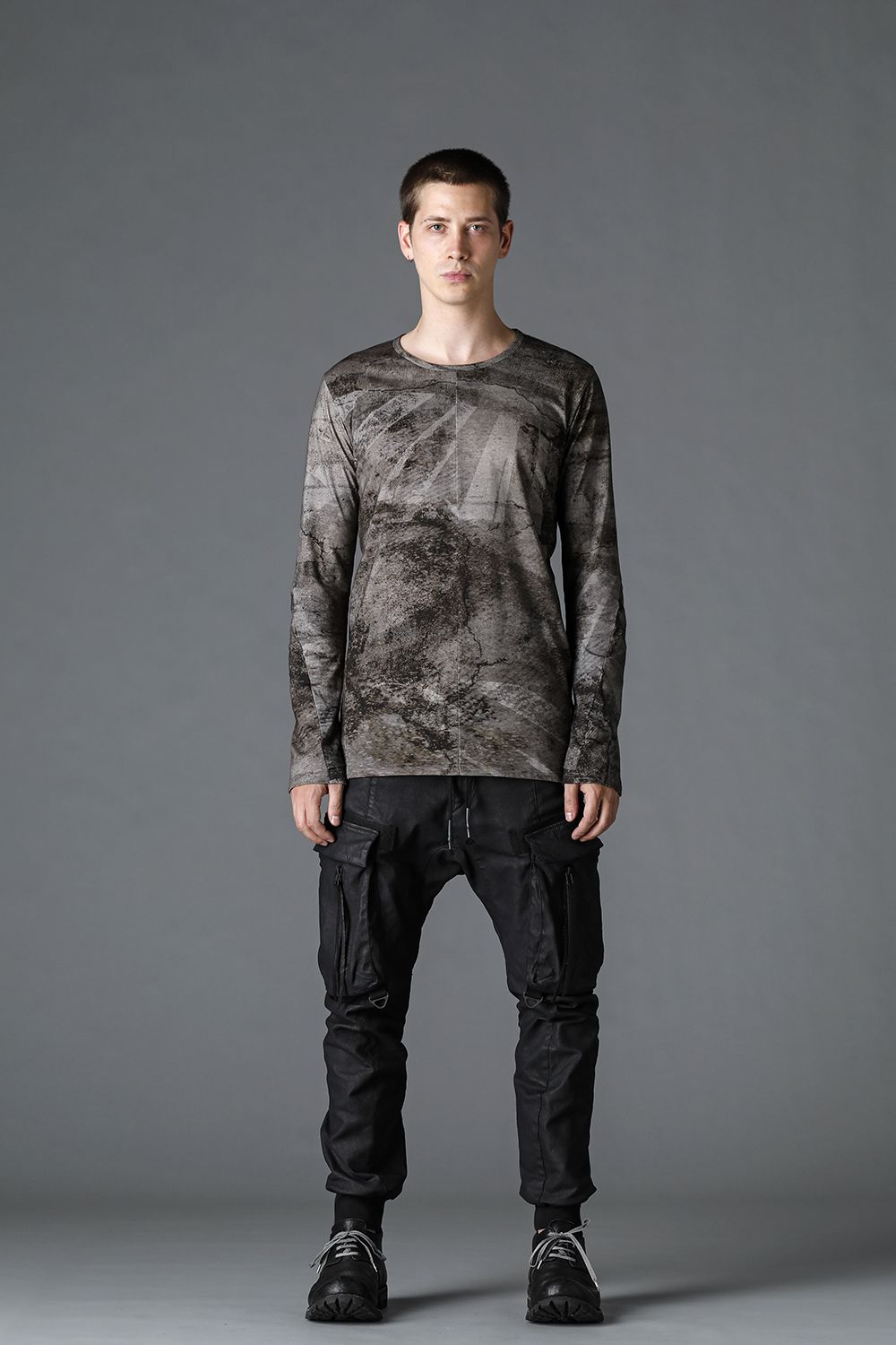 High Gauge Jersey Print Long Sleeve T-Shirt