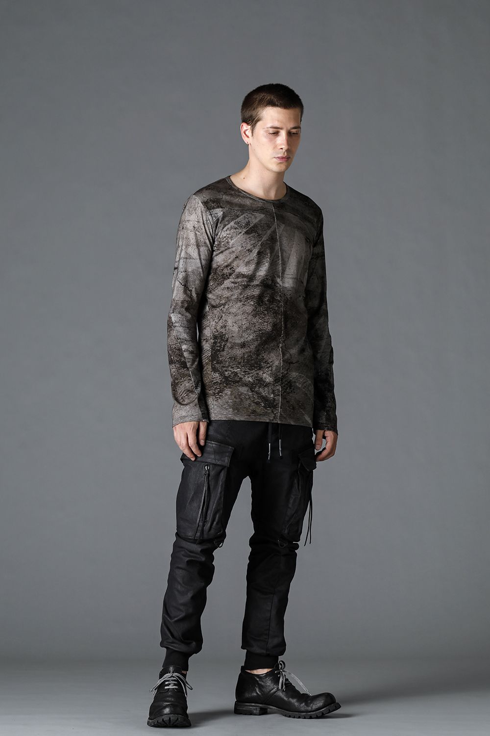 High Gauge Jersey Print Long Sleeve T-Shirt