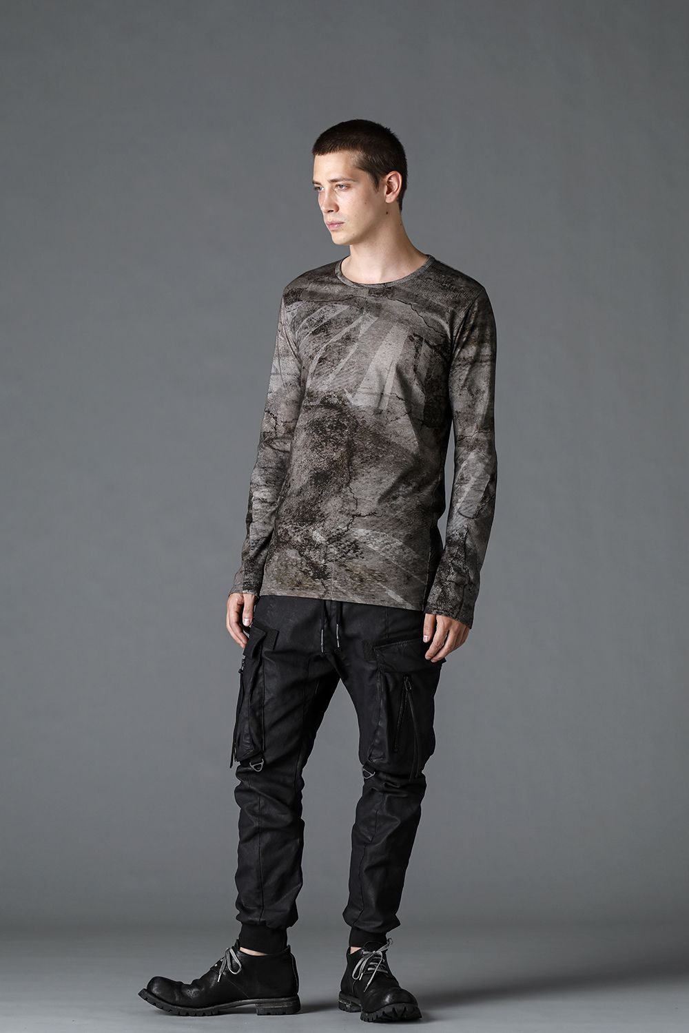 High Gauge Jersey Print Long Sleeve T-Shirt