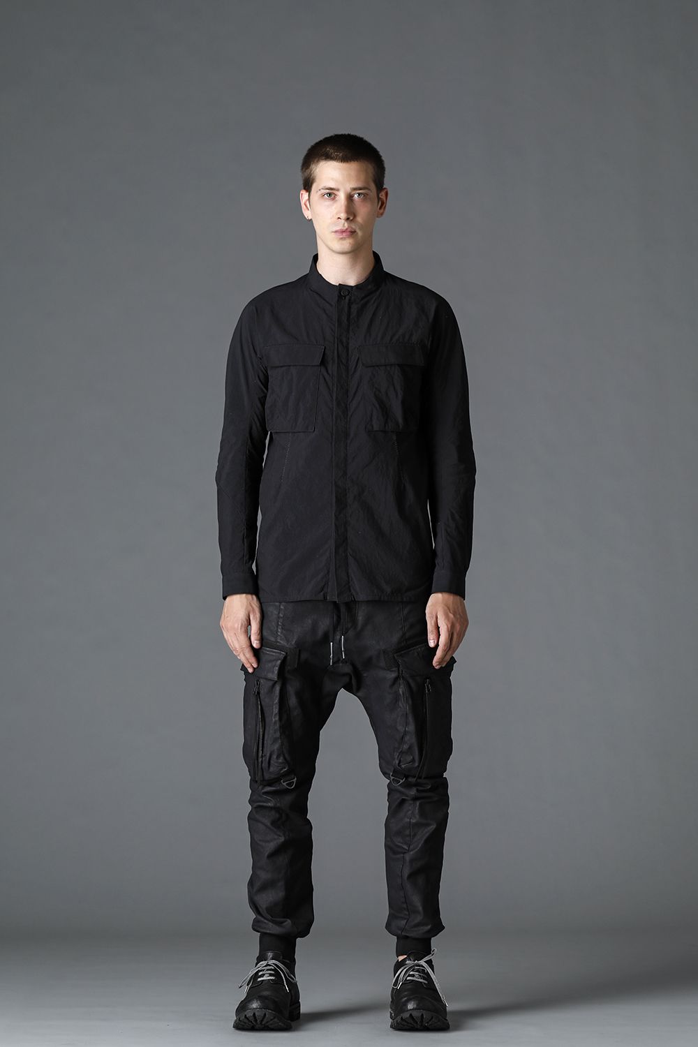 Salt Shrink NC Dump Military Shirt Black