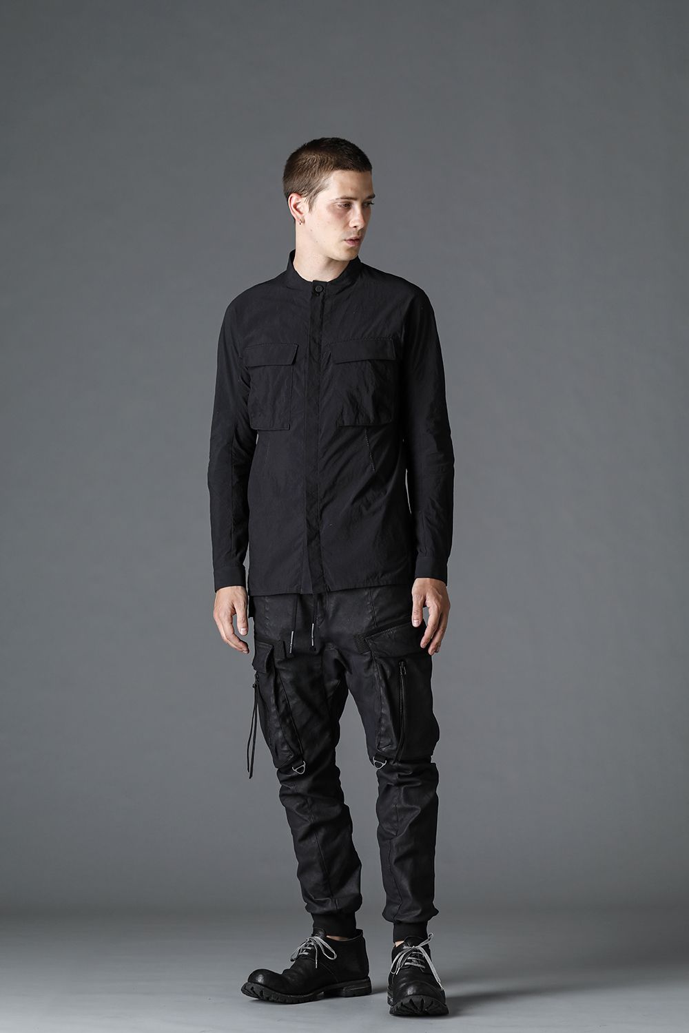 Salt Shrink NC Dump Military Shirt Black