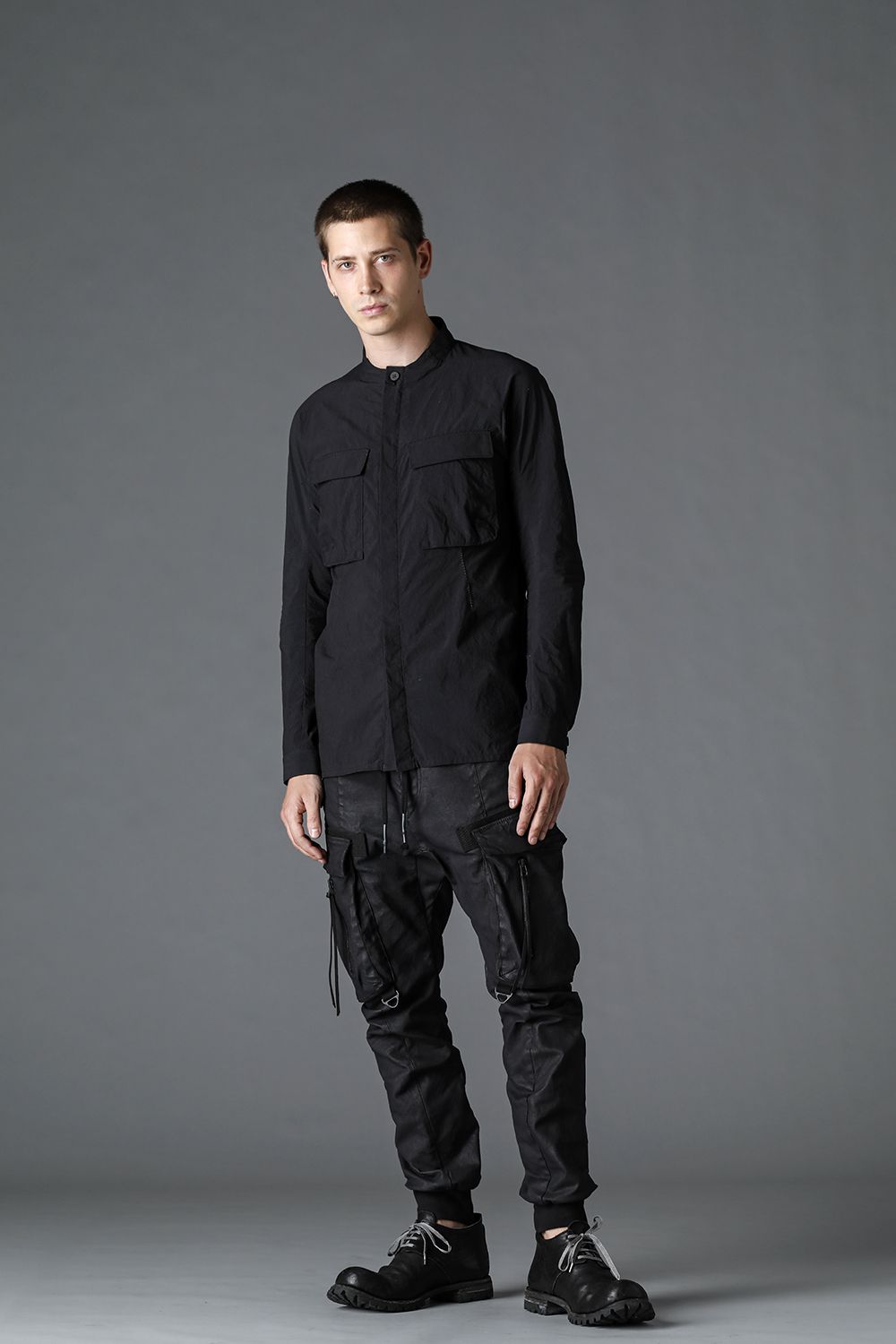 Salt Shrink NC Dump Military Shirt Black