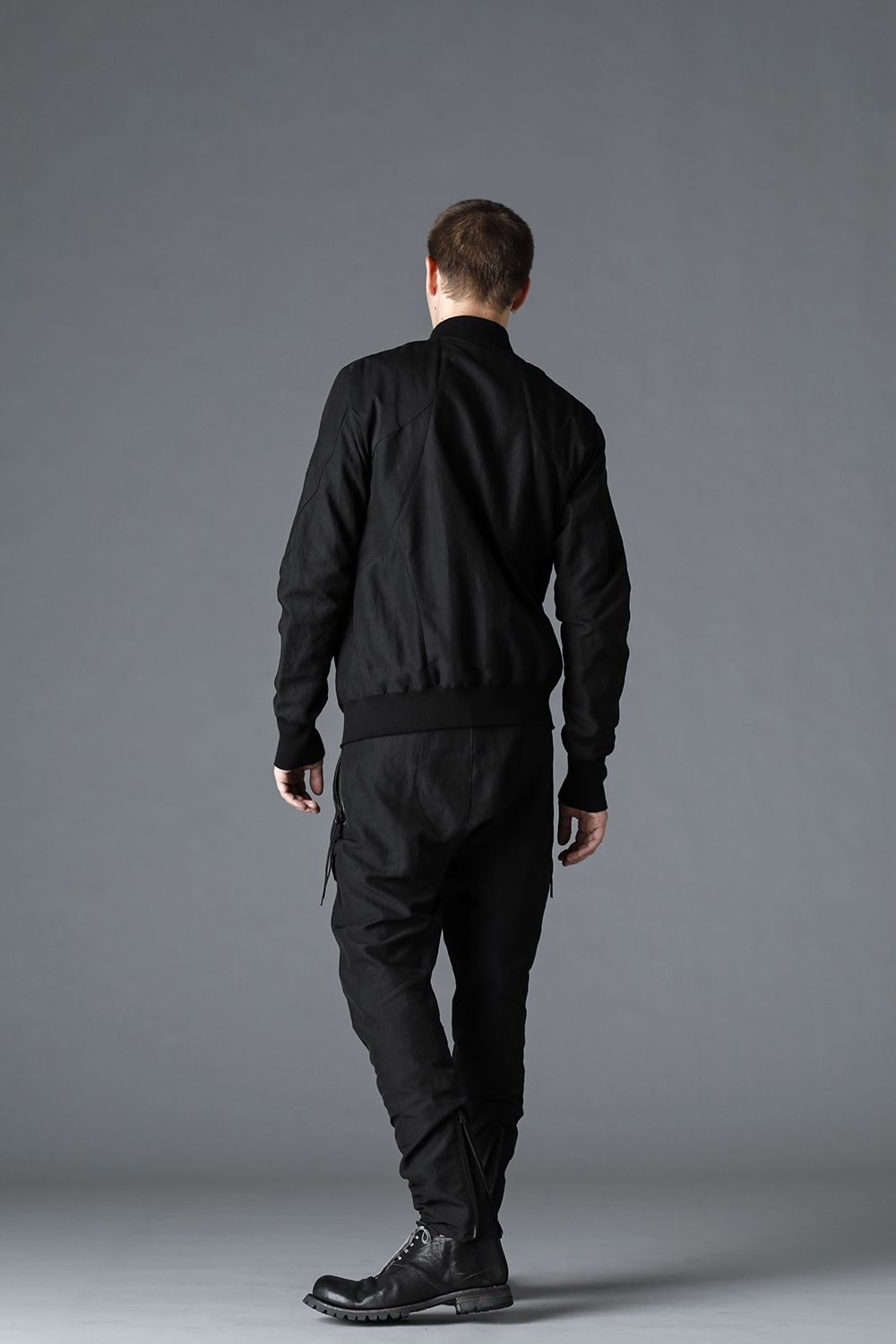 Dobby Minimalist Border Slim Tapered Pants