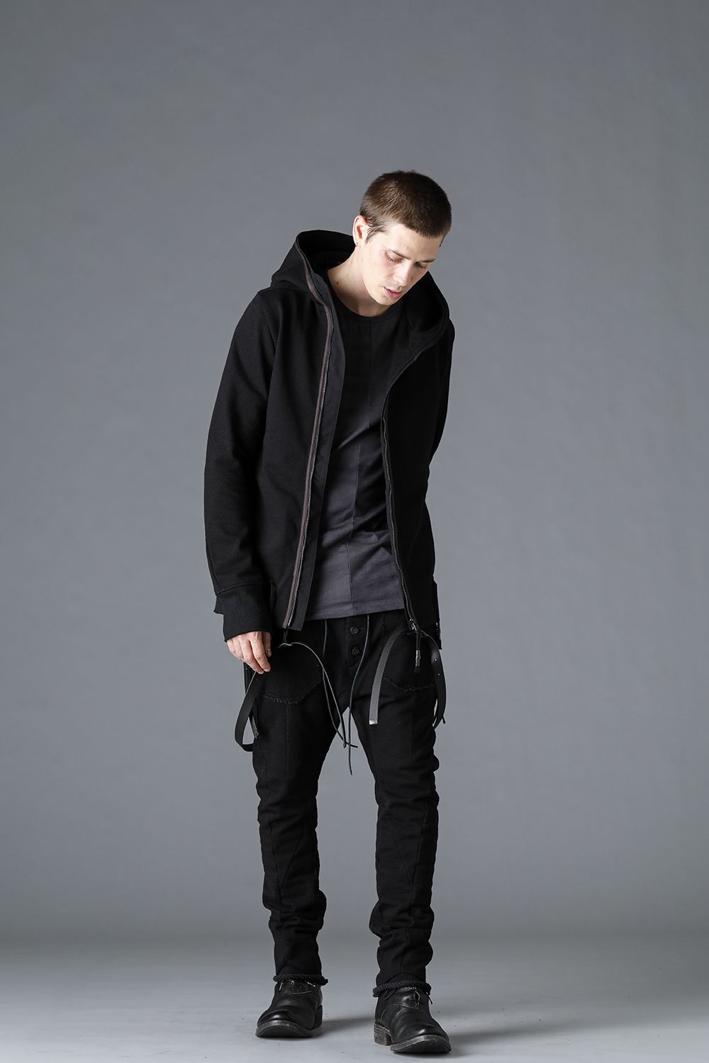 Heavy Cotton Jersey Drop Crotch Easy Pants