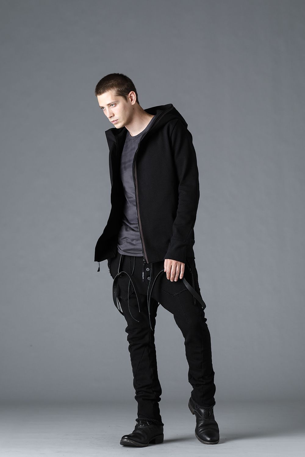 Heavy Cotton Jersey Drop Crotch Easy Pants