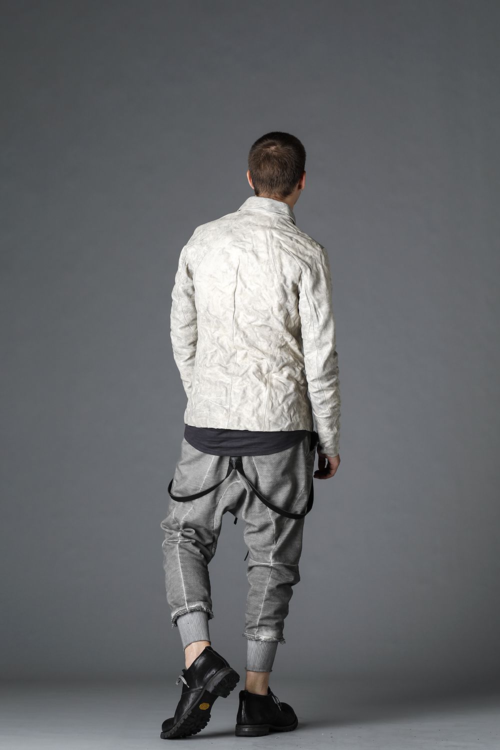 ホースレザーシャツジャケット Black